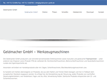 Tablet Screenshot of geldmacher-gmbh.de